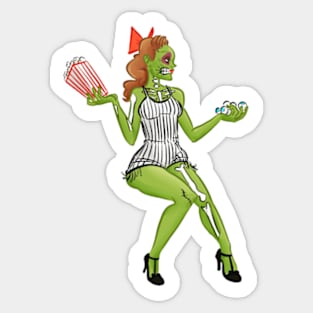 Zombie Girl Choices Sticker